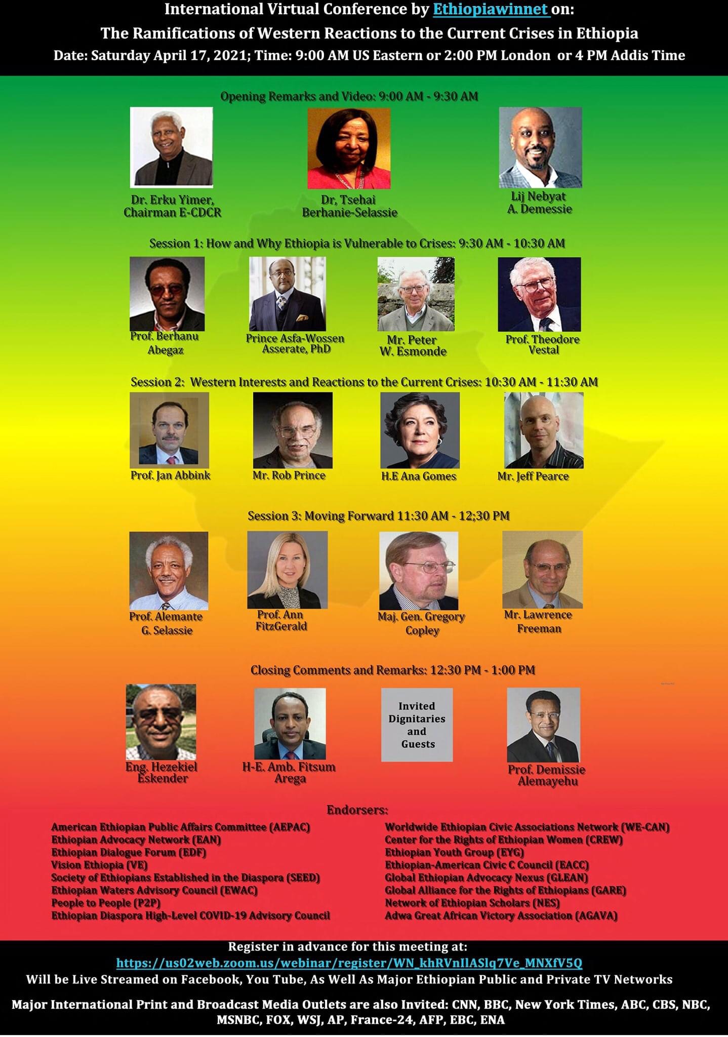 An International Virtual Conference On The Ramifications of Western Reactions to the Current Crises in Ethiopia
