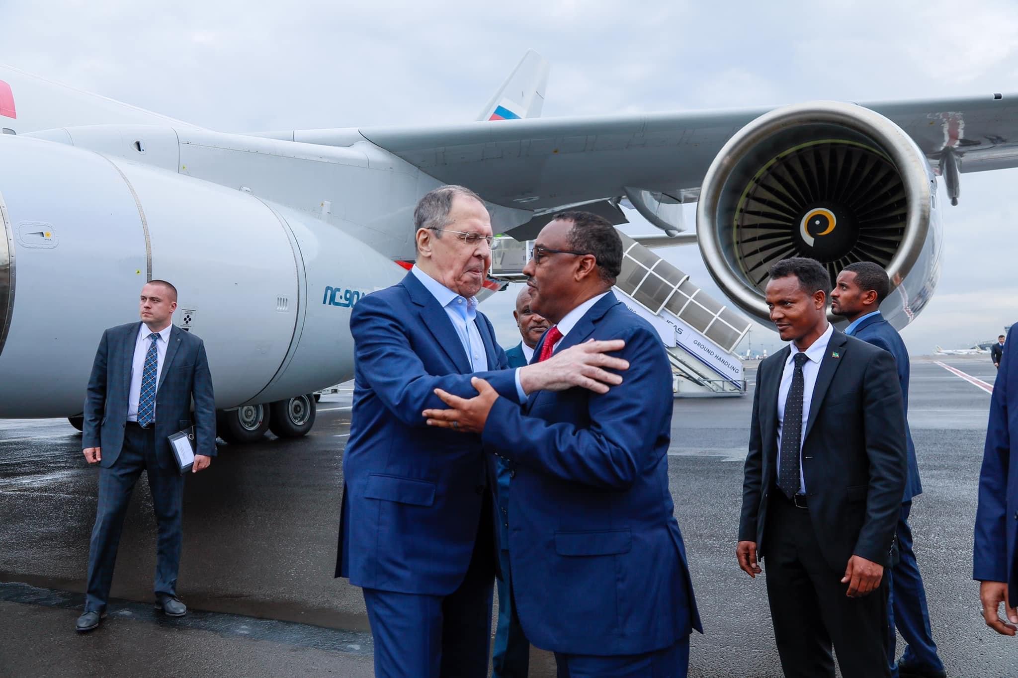 Ethiopia- #Russia- Foreign Minister Sergey Lavrov arrives in Addis Abeba